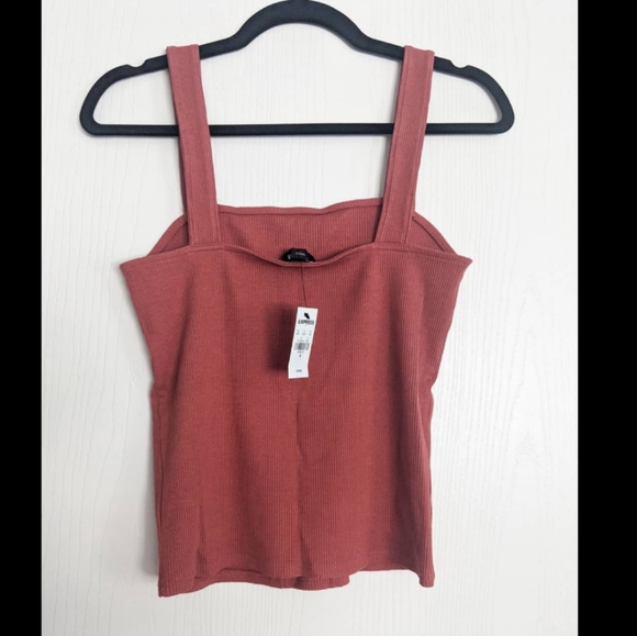 Express Ribbed Square Neck Tank NWT - Picture 2 of 4